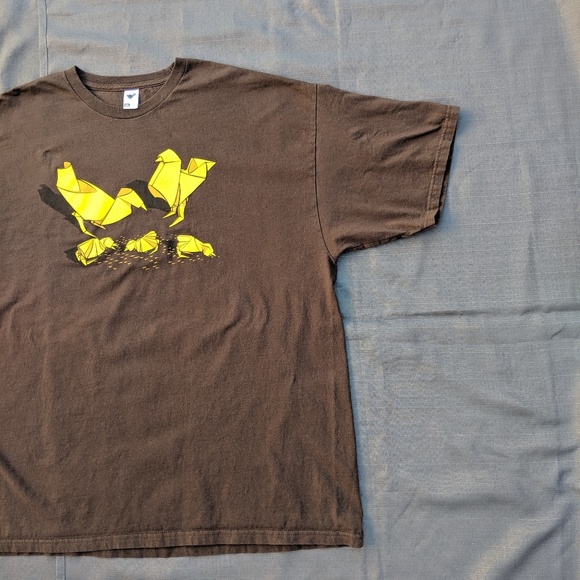 Paper Origami Chicks TeeFury XXL T Shirt - Picture 4 of 7
